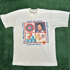 Vintage 90s The Monkees Concert Tour T-Shirt Rock Band Tee